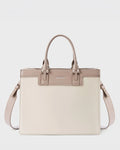Monroe Luxe Taupe Satchel Bag