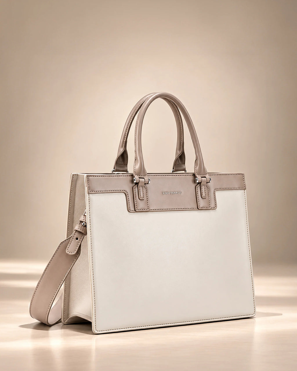 Monroe Luxe Taupe Satchel Bag