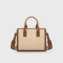 Monroe Petite Beige Satchel Bag - Lino Perros