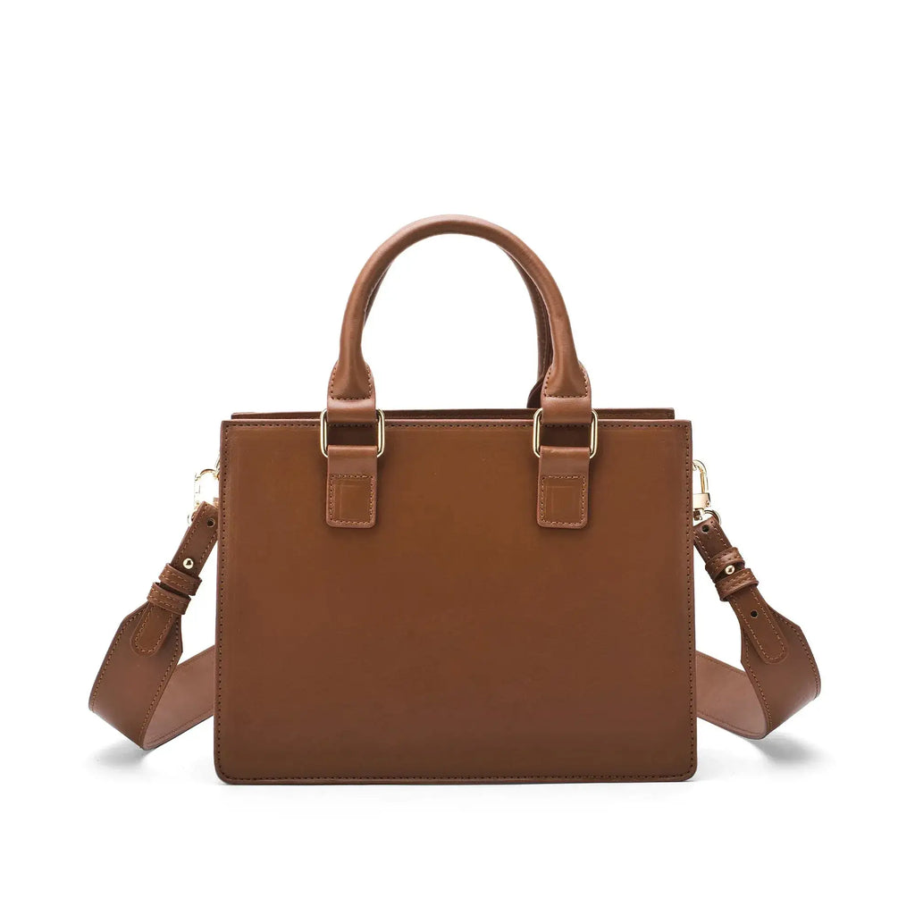 Monroe Petite Beige Satchel Bag - Lino Perros