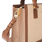 Monroe Petite Beige Satchel Bag - Lino Perros