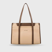 Monroe Dual Color Beige Tote bag