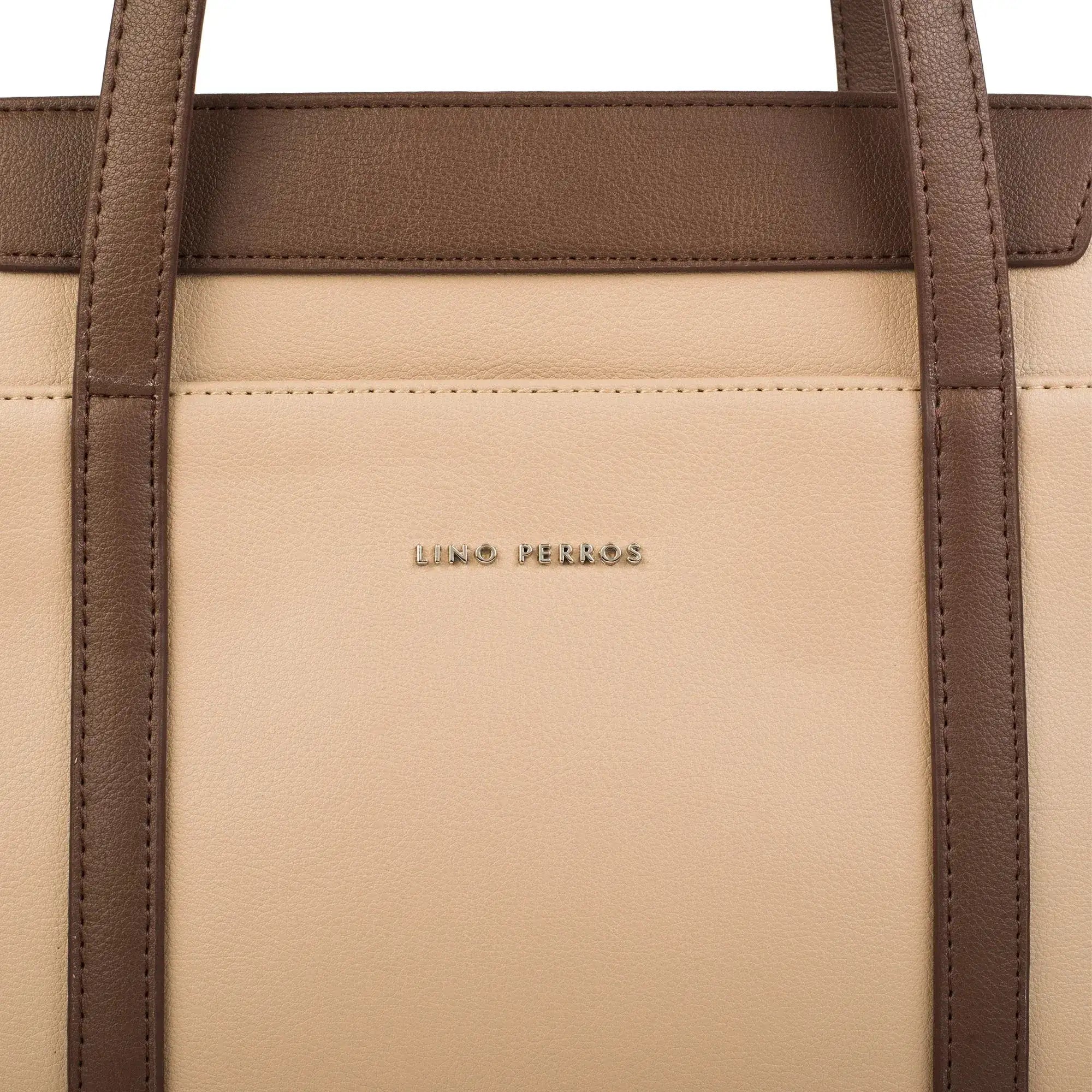 Monroe Dual Color Beige Tote bag - Lino Perros
