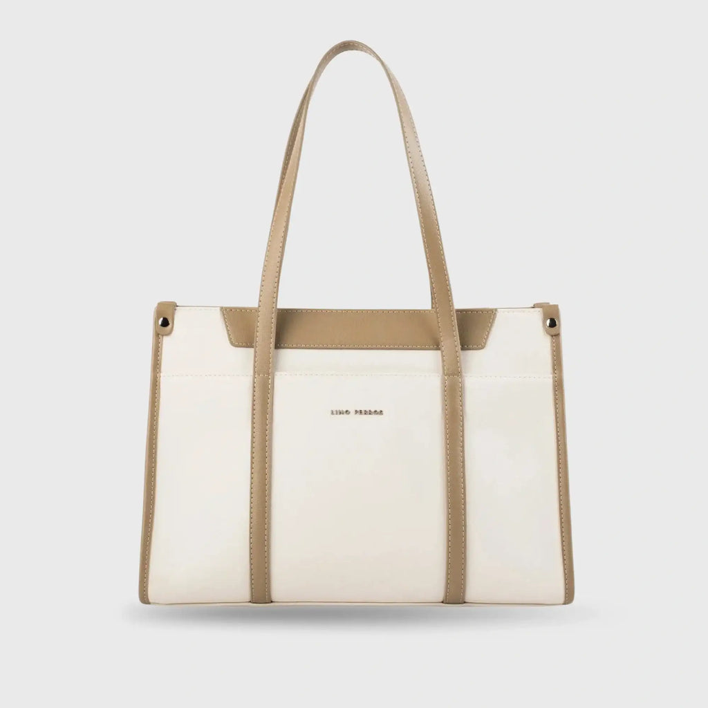 Monroe Dual Color Off White Tote bag - Lino Perros