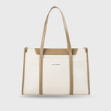 Monroe Dual Color Off White Tote bag