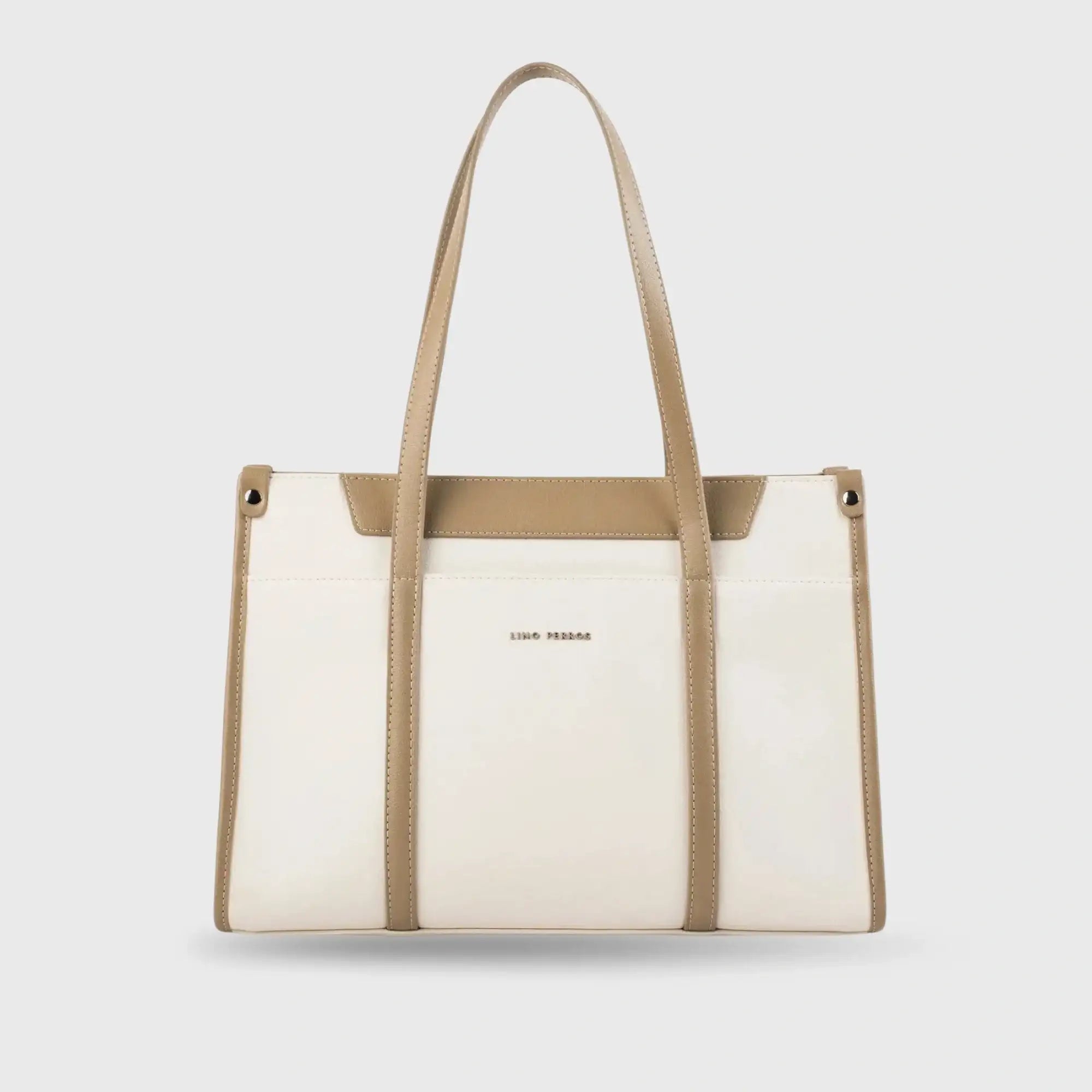Monroe Dual Color Off White Tote bag - Lino Perros