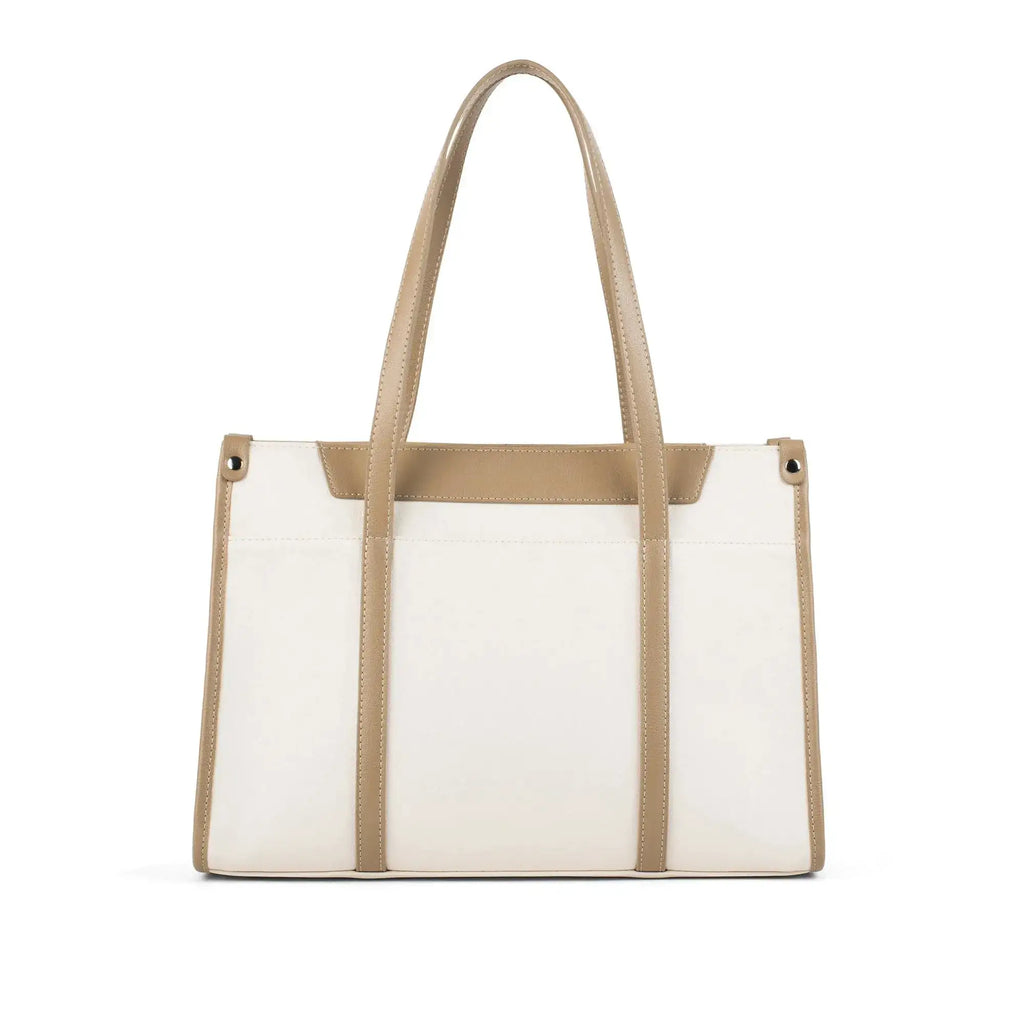 Monroe Dual Color Off White Tote bag - Lino Perros