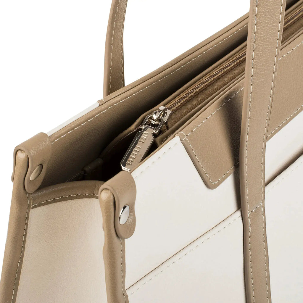 Monroe Dual Color Off White Tote bag - Lino Perros