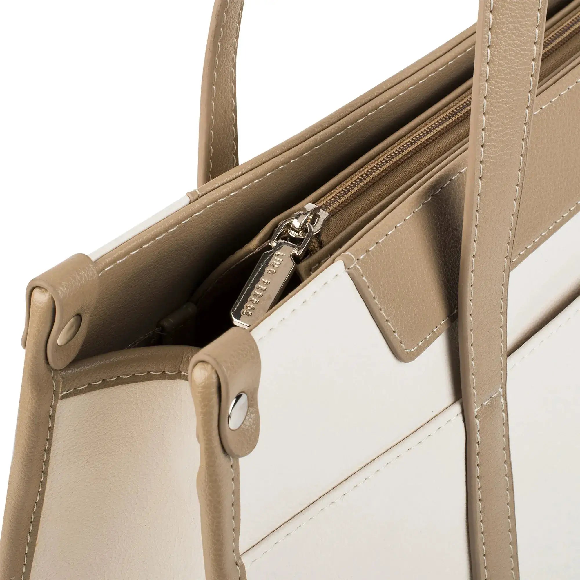 Monroe Dual Color Off White Tote bag - Lino Perros