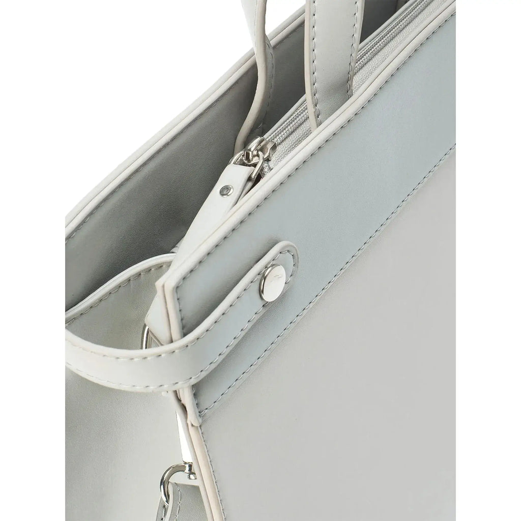 Monroe Structured Everyday Grey Satchel Bag - Lino Perros