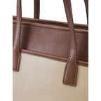 Monroe Dual Color Beige Tote Bag - Lino Perros