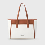 Monroe Dual Colour Offwhite Satchel Bag