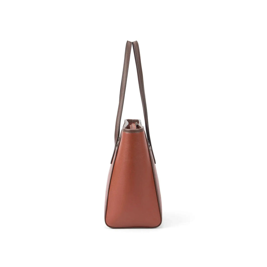 Monroe Dual Color Tan Tote Bag - Lino Perros