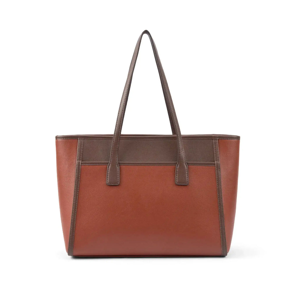 Monroe Dual Color Tan Tote Bag - Lino Perros