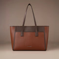 Monroe Dual Color Tan Tote Bag - Lino Perros