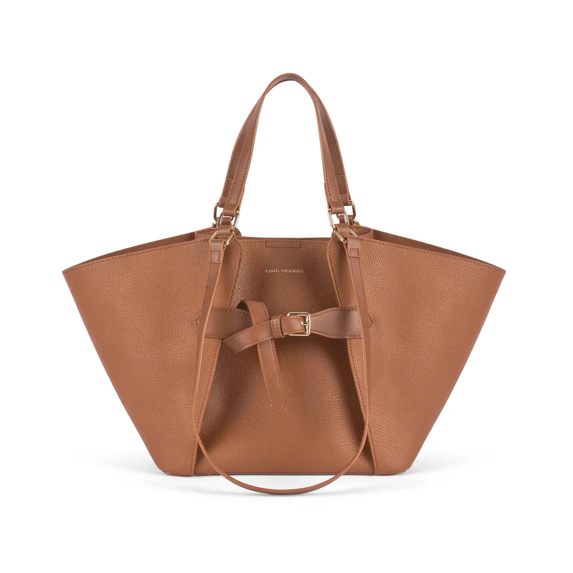 Ella Poise Brown Tote Bag - Lino Perros