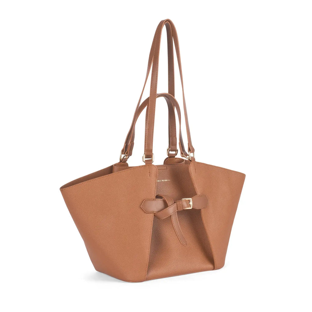 Ella Poise Brown Tote Bag - Lino Perros