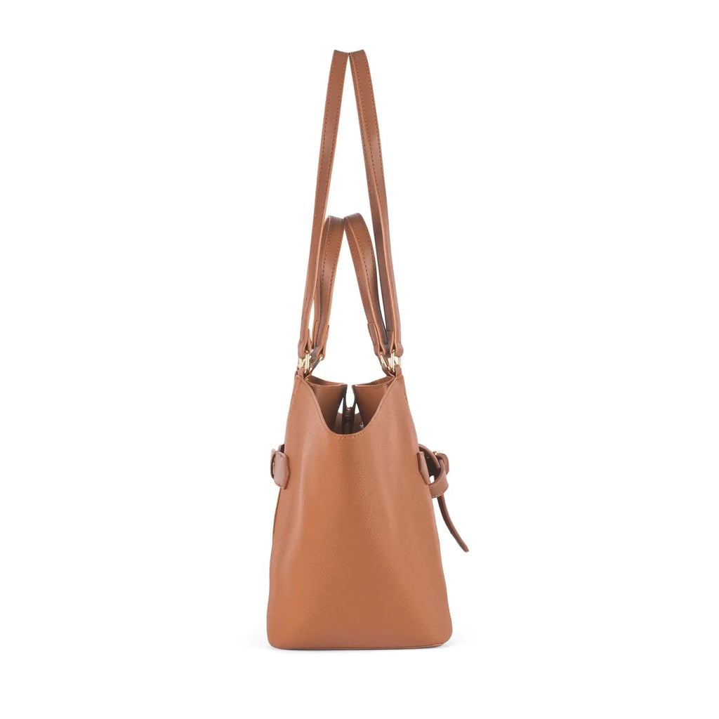 Ella Poise Brown Tote Bag - Lino Perros
