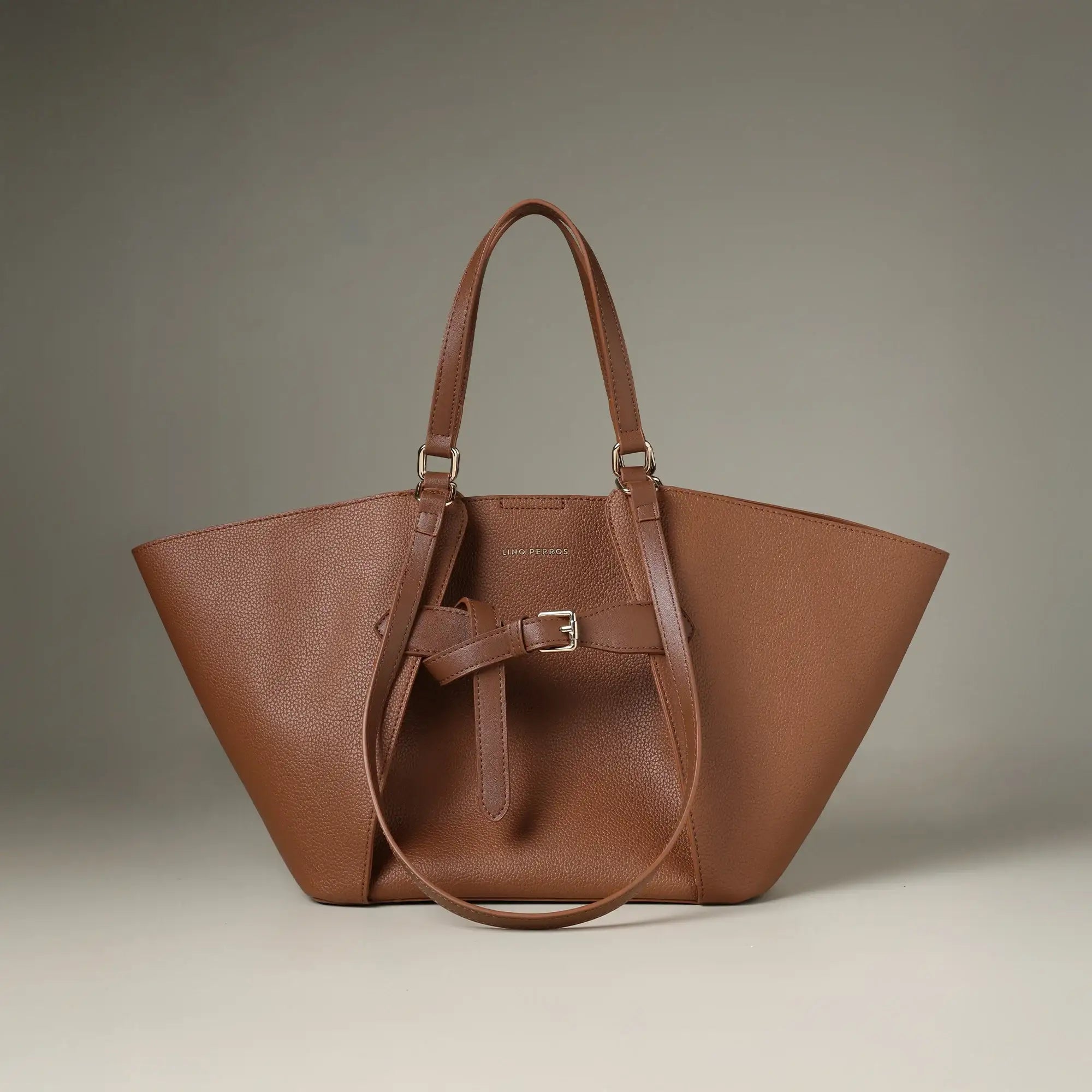 Ella Poise Brown Tote Bag - Lino Perros