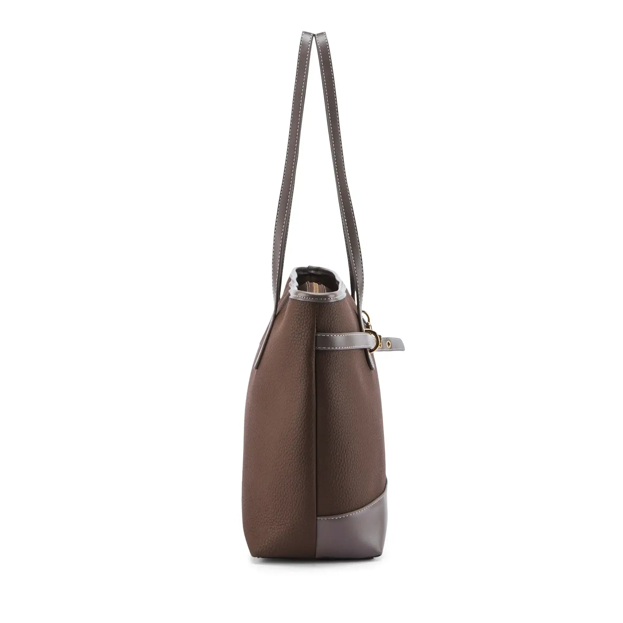 Avril Dune Brown Tote Bag - Lino Perros