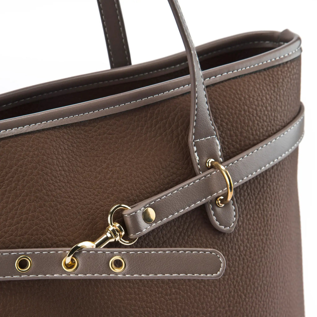 Avril Dune Brown Tote Bag - Lino Perros