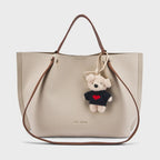 Avril Halo Beige Tote Bag - Lino Perros