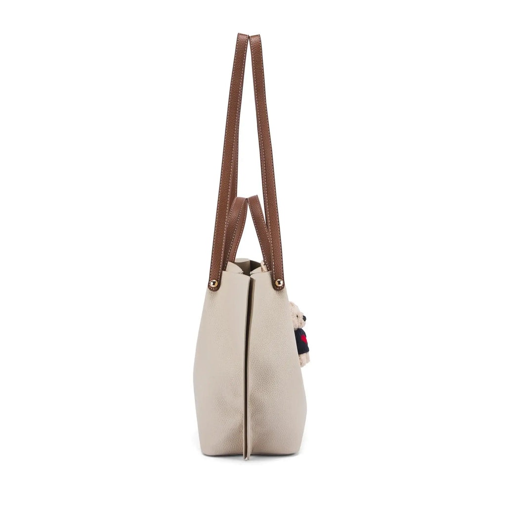Avril Halo Beige Tote Bag - Lino Perros