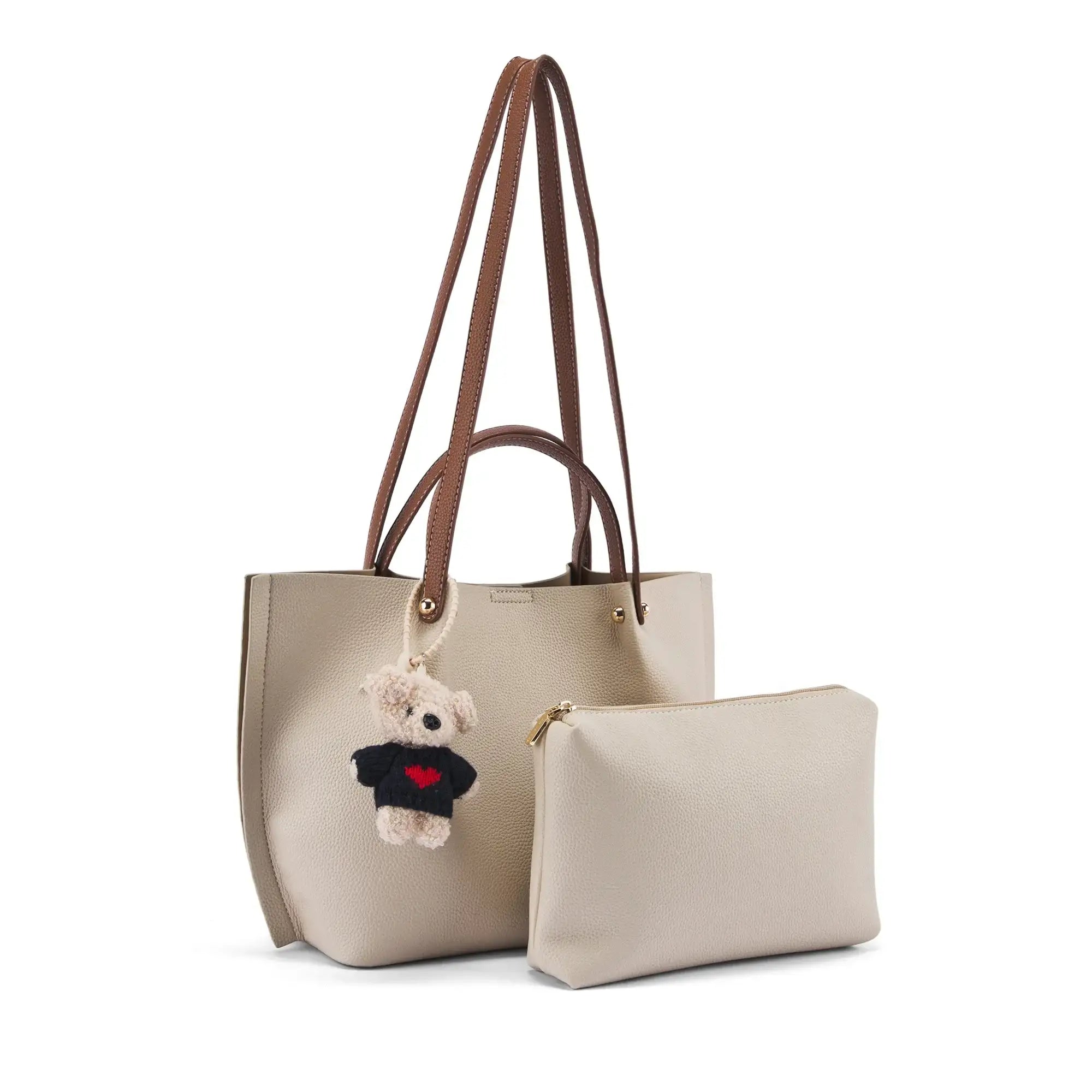 Avril Halo Beige Tote Bag - Lino Perros