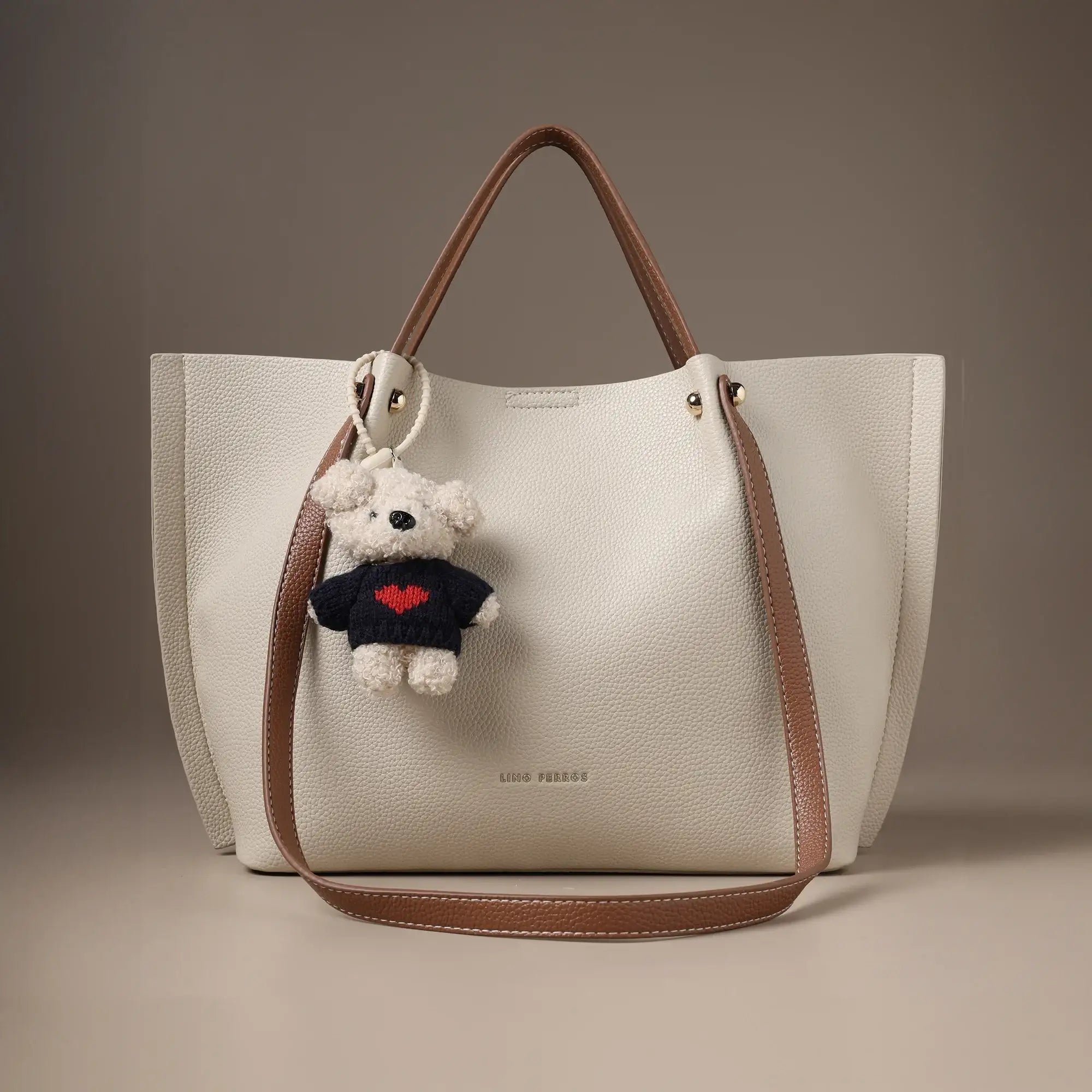 Avril Halo Beige Tote Bag - Lino Perros