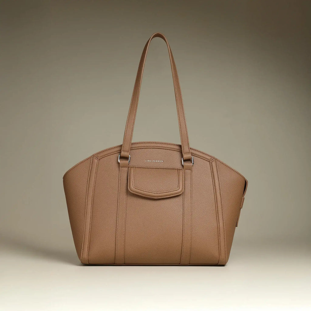 Ella Mocha Brown Tote Bag - Lino Perros