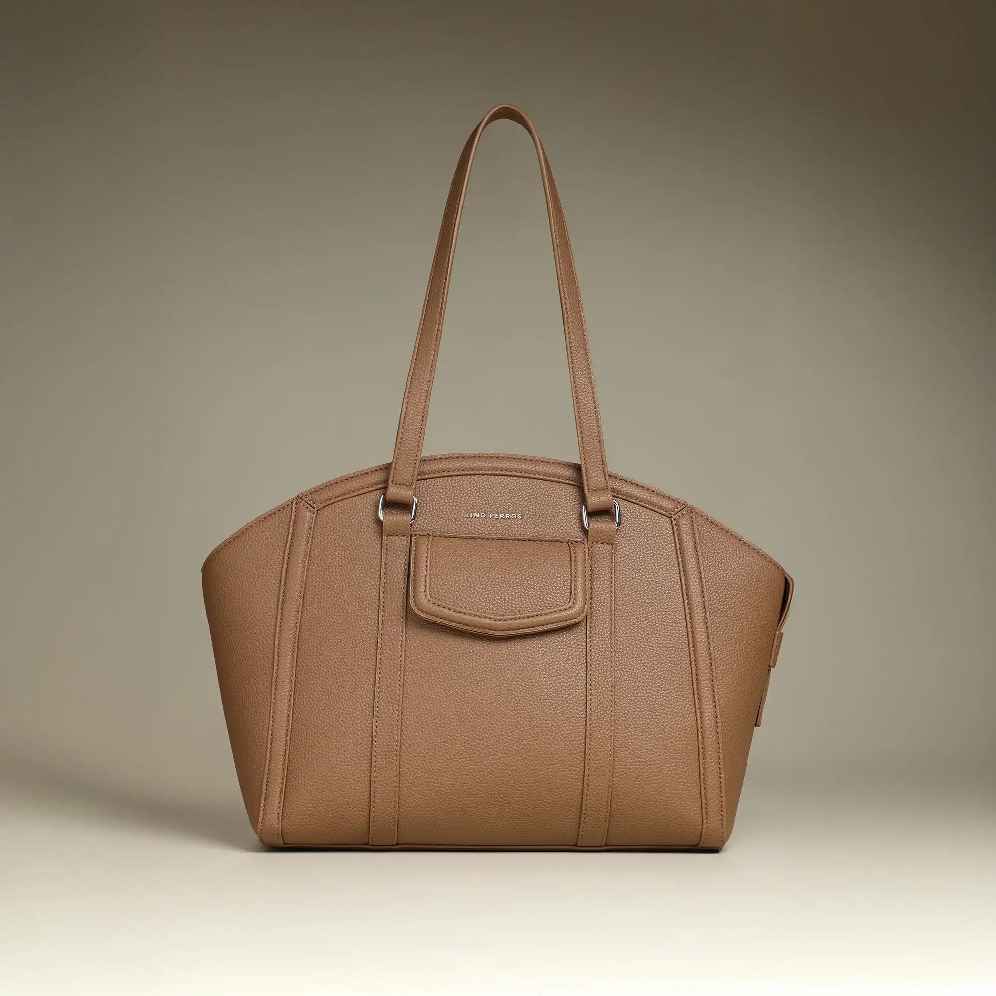 Ella Mocha Brown Tote Bag - Lino Perros