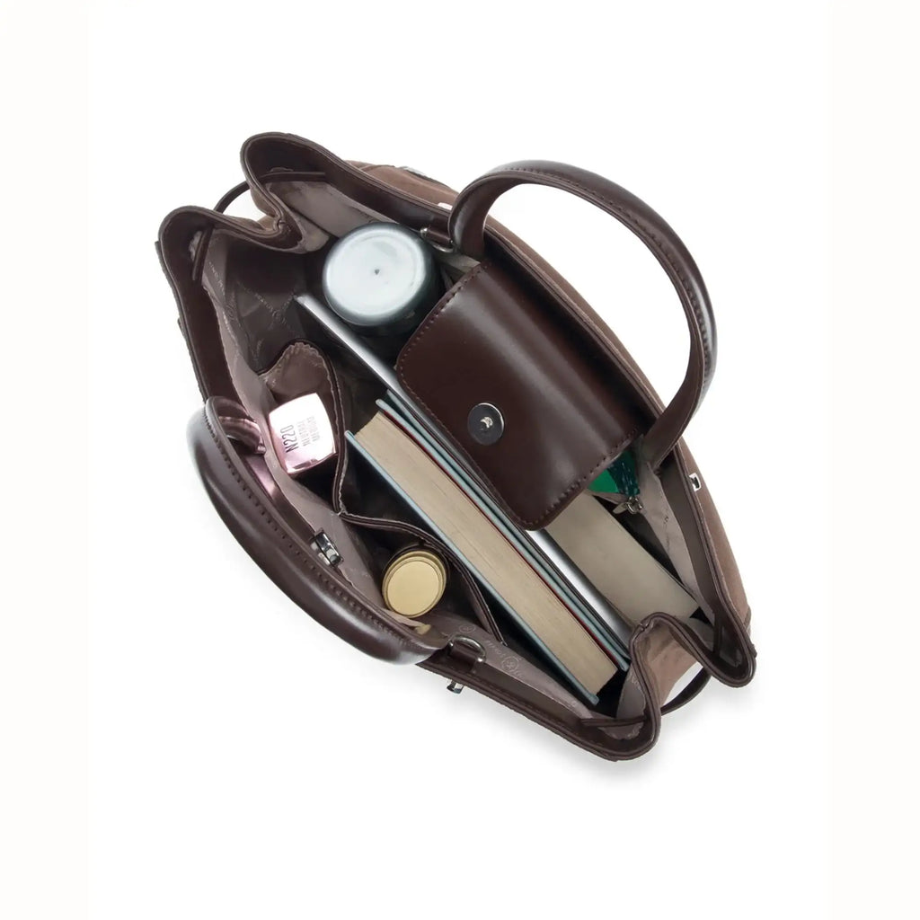 Monroe Amaris Brown Satchel - Lino Perros