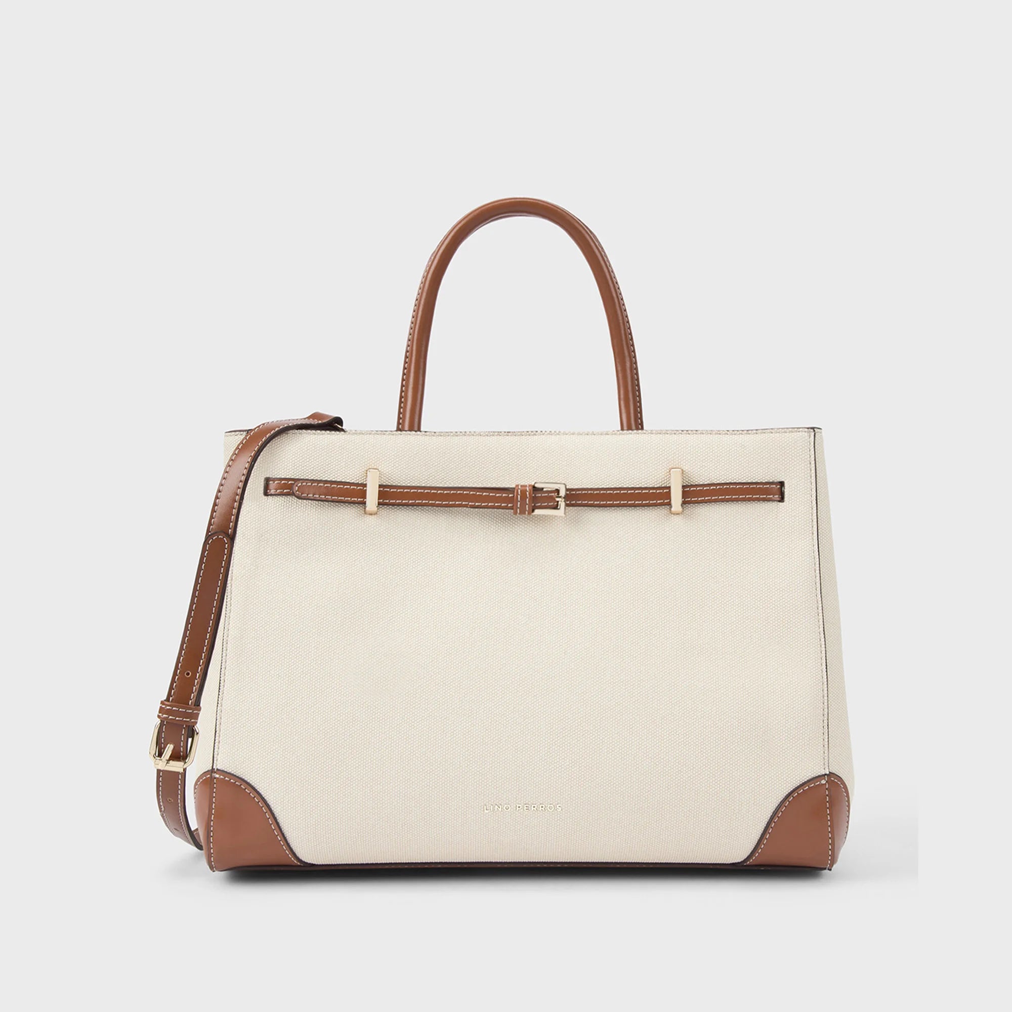Buy Monroe Amaris Off-White Satchel Lino Perros