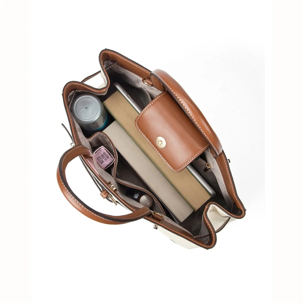 Monroe Amaris Off-White Satchel - Lino Perros