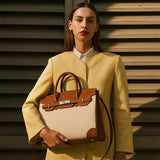 Avril Edith Off-White Satchel