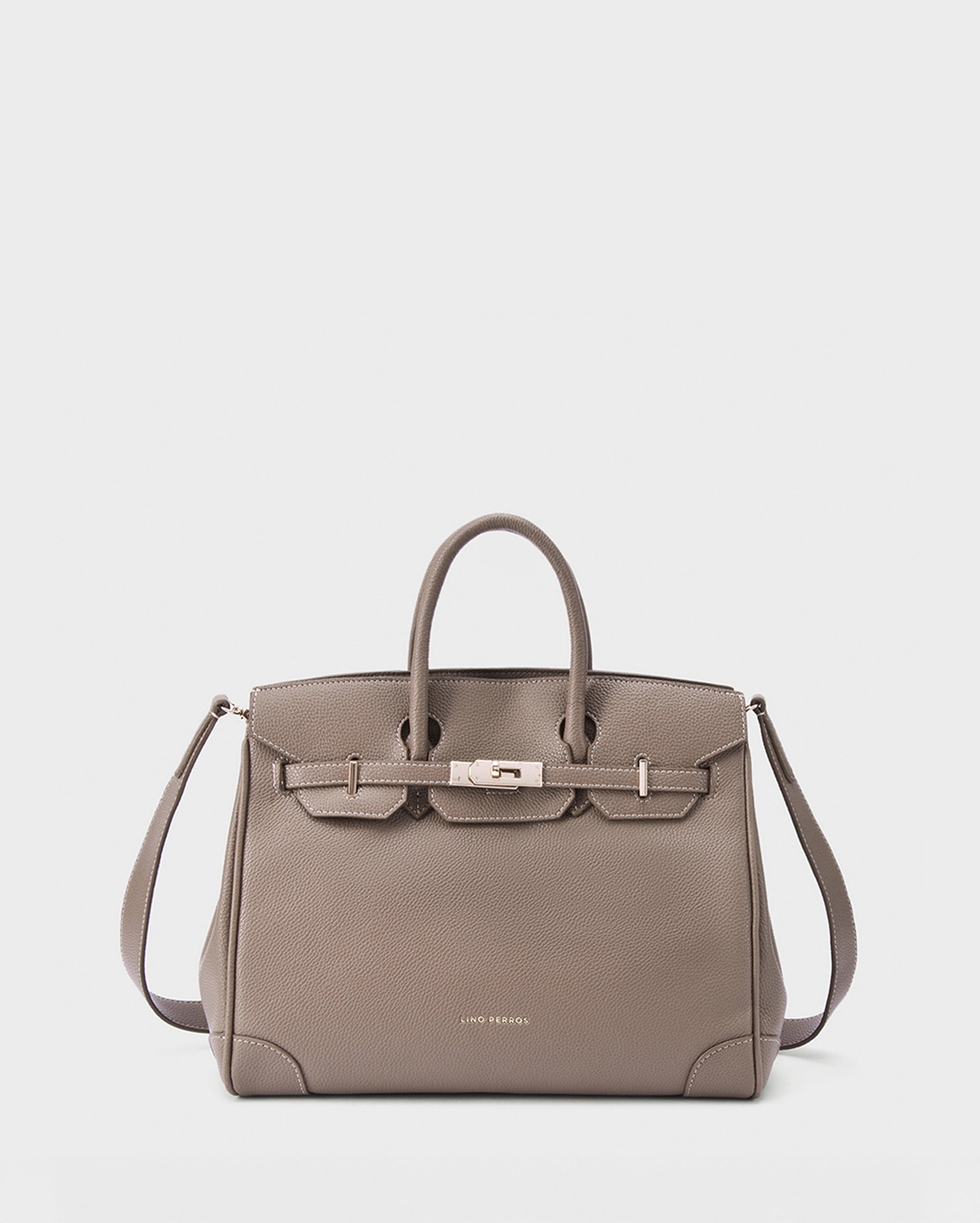 Avril Edith Taupe Satchel Bag