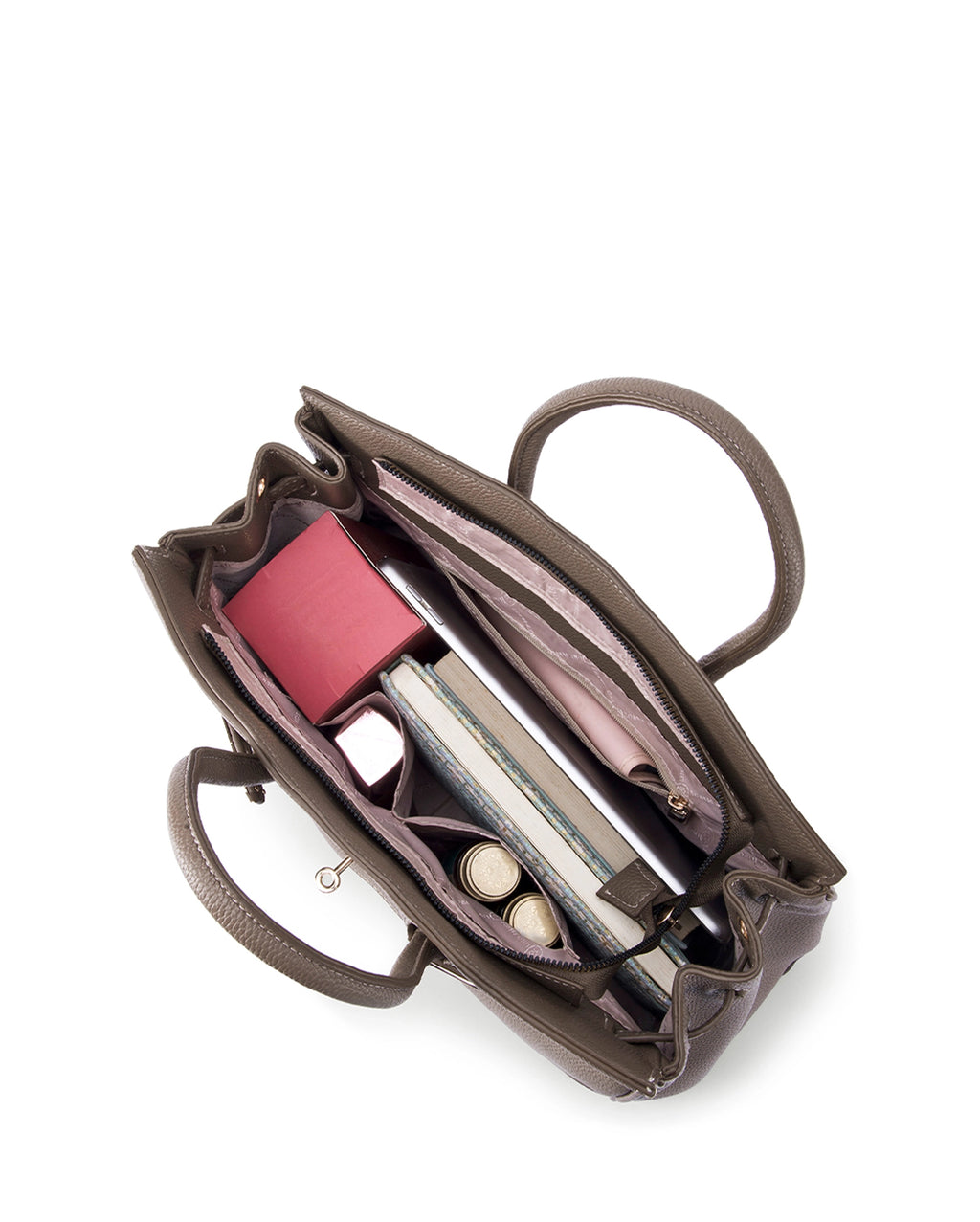 Avril Edith Taupe Satchel Bag
