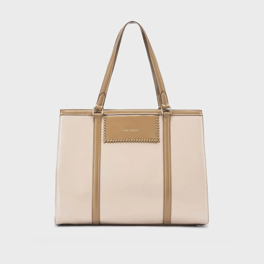 Monroe Cora Beige Tote Bag - Lino Perros