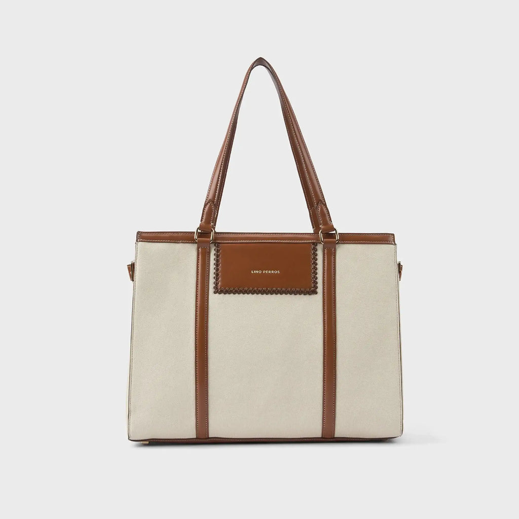 Monroe Cora Off-White Tote Bag - Lino Perros