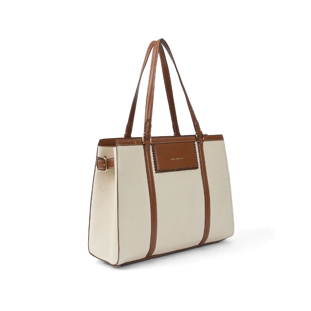 Monroe Cora Off-White Tote Bag - Lino Perros