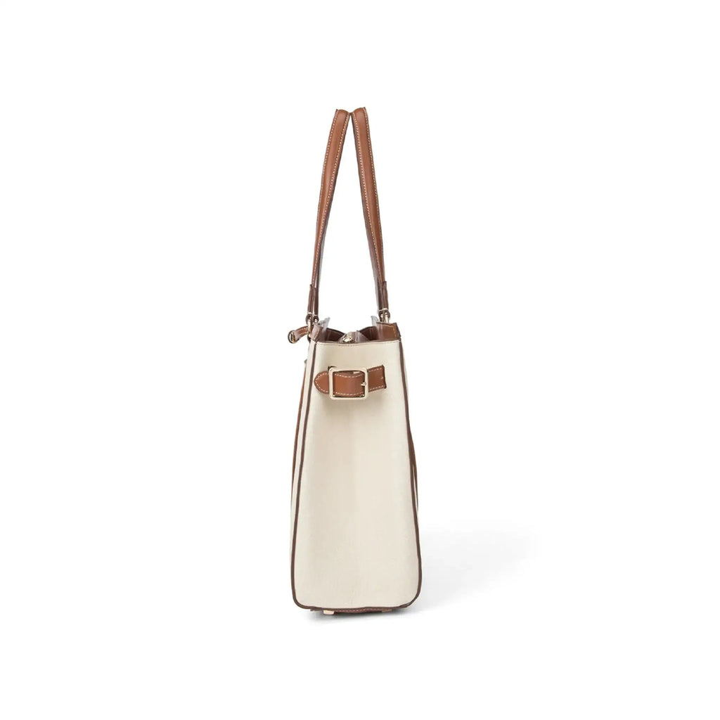 Monroe Cora Off-White Tote Bag - Lino Perros