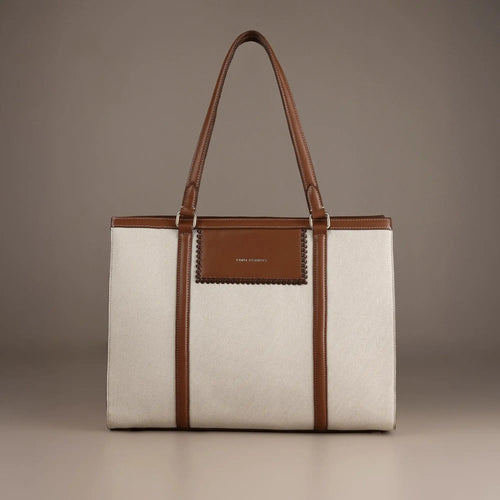 Monroe Cora Off-White Tote Bag - Lino Perros