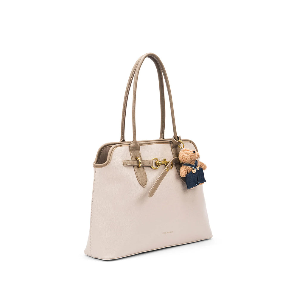 Avril Ivory Beige Tote Bag - Lino Perros