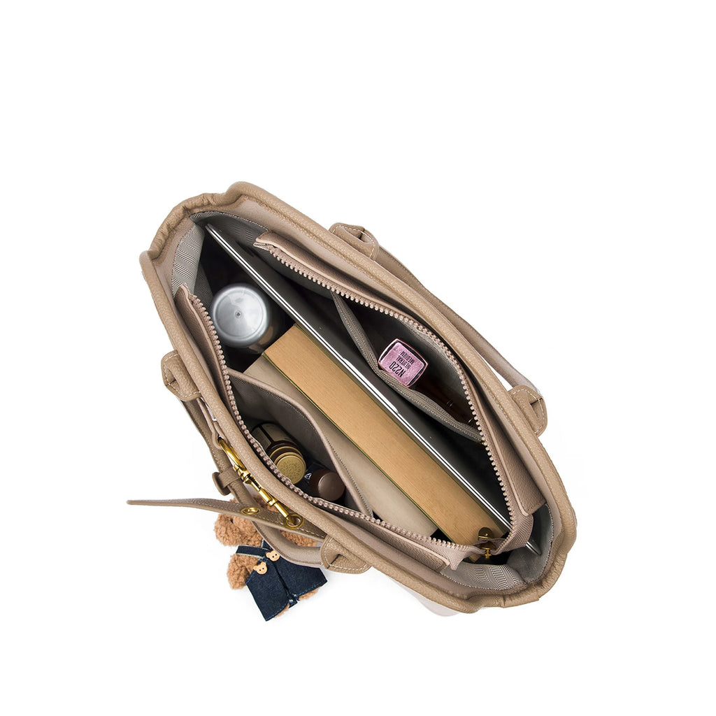 Avril Ivory Beige Tote Bag - Lino Perros