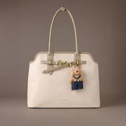 Avril Ivory Beige Tote Bag