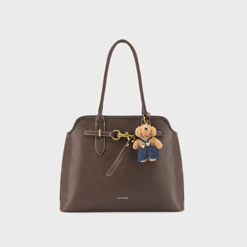 Avril Ivory Coffee Tote Bag - Lino Perros