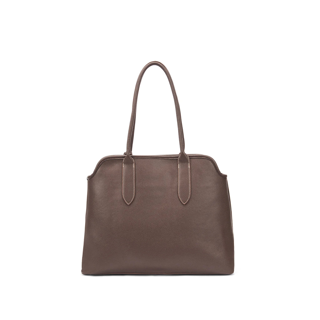 Avril Ivory Coffee Tote Bag - Lino Perros