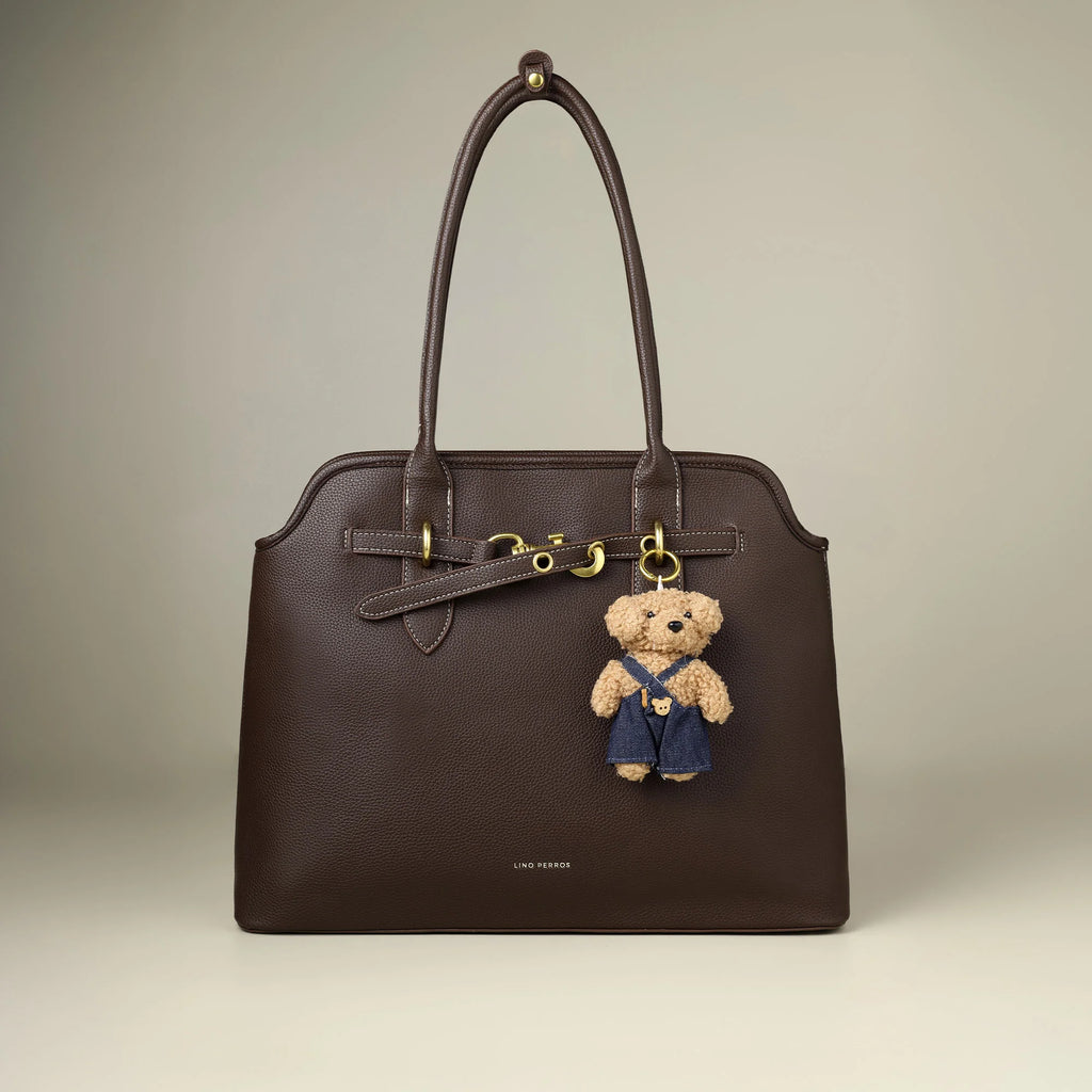 Avril Ivory Coffee Tote Bag - Lino Perros