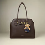 Avril Ivory Coffee Tote Bag - Lino Perros