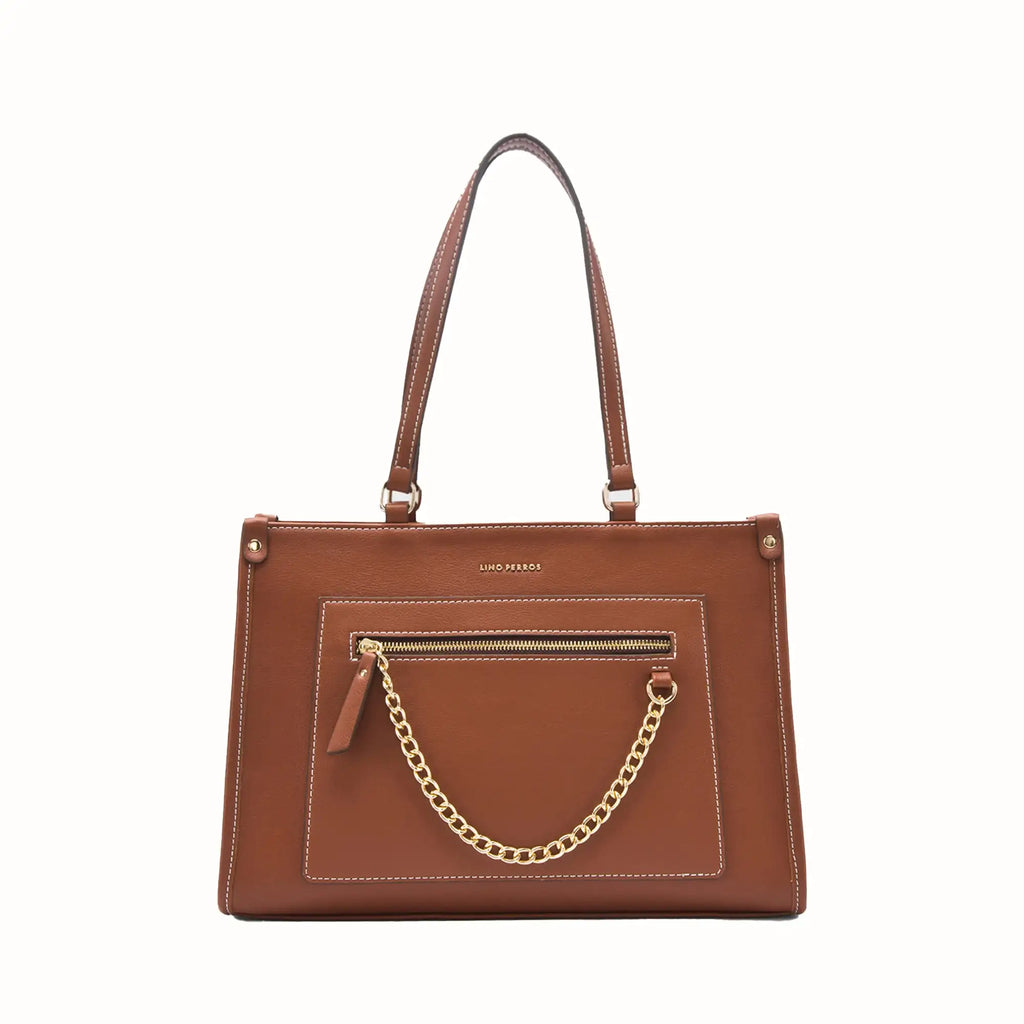 Monroe Grace Tan Tote Bag - Lino Perros